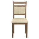 Worldwide Home Furnishings Conrad 202-863WAL Dining Chair - Walnut & Beige IMAGE 5