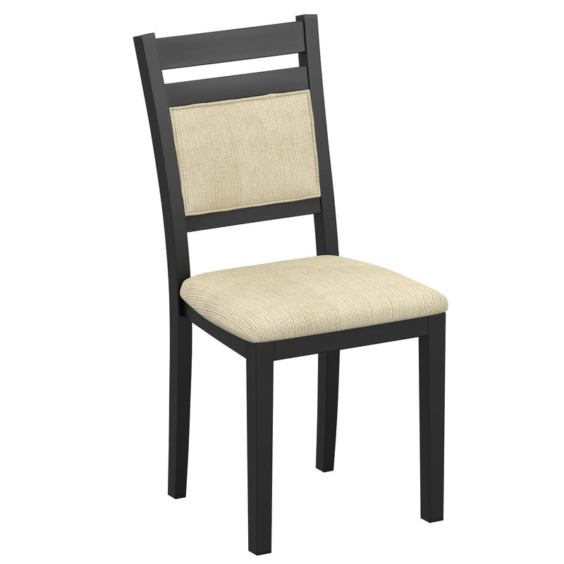 Worldwide Home Furnishings Conrad 207-863BLK_5pc 5 pc Dining Set - Black IMAGE 7