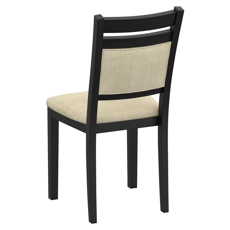 Worldwide Home Furnishings Conrad 207-863BLK_5pc 5 pc Dining Set - Black IMAGE 8