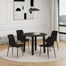 Worldwide Home Furnishings Conrad/Brixx 207-863BLK_083BLK 5 pc Dining Set - Black with Black Chair IMAGE 1