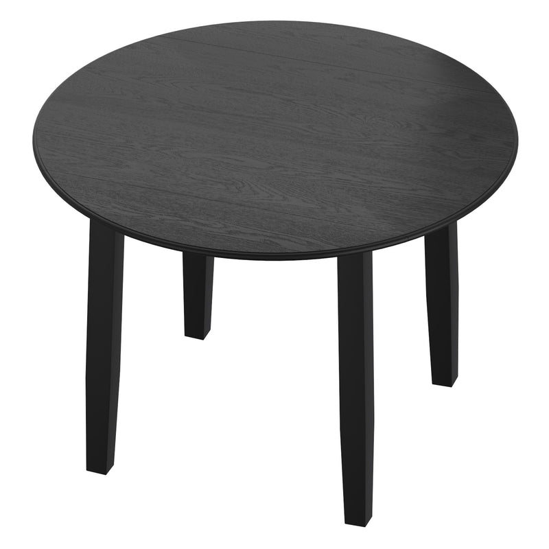 Worldwide Home Furnishings Conrad/Brixx 207-863BLK_083BLK 5 pc Dining Set - Black with Black Chair IMAGE 4