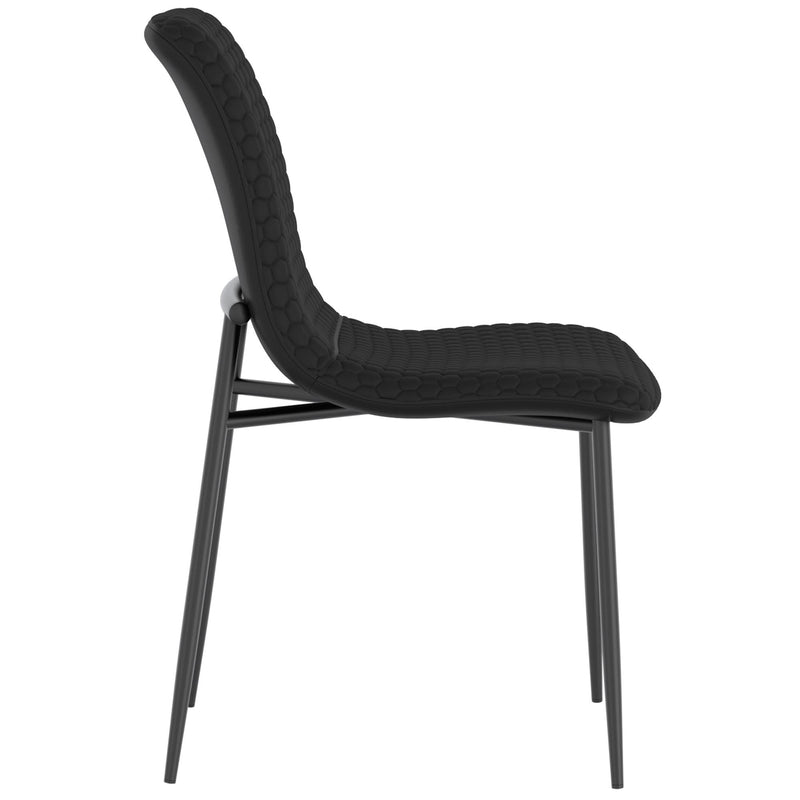 Worldwide Home Furnishings Conrad/Brixx 207-863BLK_083BLK 5 pc Dining Set - Black with Black Chair IMAGE 9