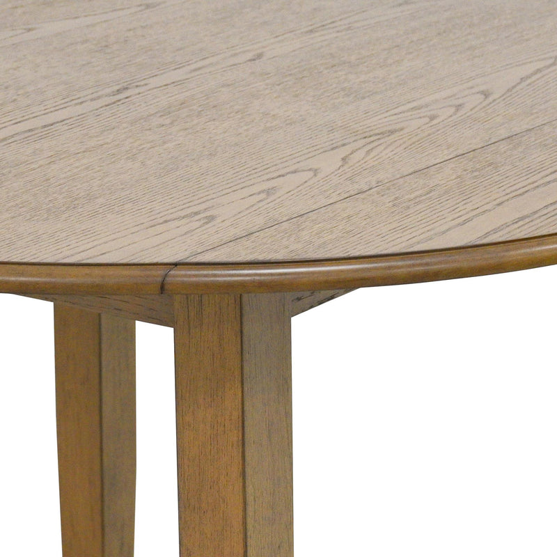 Worldwide Home Furnishings Conrad/Lyna 207-863WAL_250BG 5 pc Dining Set - Walnut with Beige Chair IMAGE 6