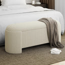 !nspire Cybil 402-901IV Storage Ottoman - Ivory IMAGE 2