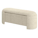!nspire Daphne 402-903BG Storage Ottoman - Beige IMAGE 6