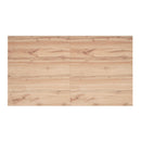 Worldwide Home Furnishings Forna/Cortez 207-161NAT_081BLK_BK 7 pc Dining Set - Natural Table with Black Chair IMAGE 6