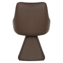 Worldwide Home Furnishings Godiva/Caprese 207-142IV_269BWN 5 pc Dining Set - Ivory Table with Brown Chair IMAGE 9