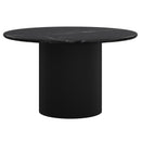 !nspire Jilsa 201-551BLK Round Dining Table - Black IMAGE 5