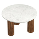 !nspire Jilsa 301-551WAL Coffee Table - Walnut & White IMAGE 3