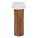 !nspire Jilsa 502-551WAL Console Table - Walnut & White IMAGE 4