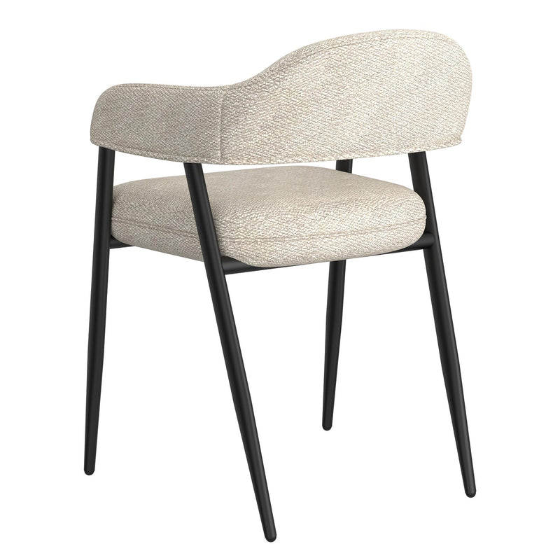 !nspire Jilsa/Archer 207-551WAL_089BG 5 pc Dining Set - Walnut & White Table with Beige Chair IMAGE 8