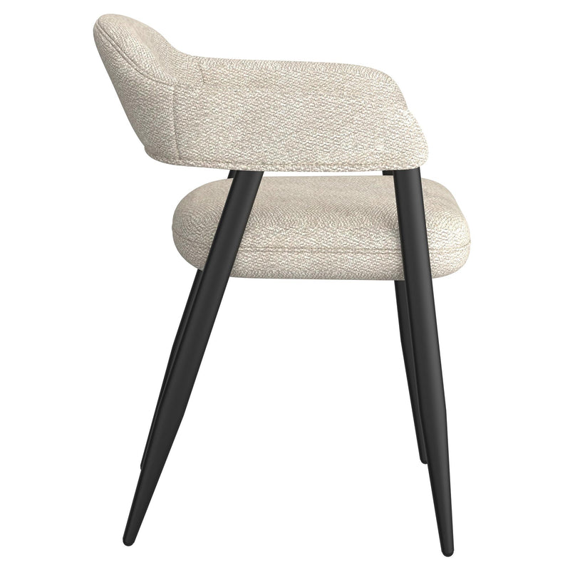 !nspire Jilsa/Archer 207-551WAL_089BG 5 pc Dining Set - Walnut & White Table with Beige Chair IMAGE 9