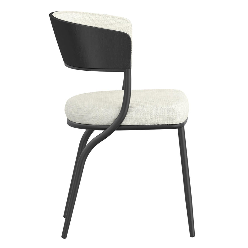 !nspire Jilsa/Kazan 207-551BLK_904IV 5 pc Dining Set - Black Table with Ivory & Black Chair IMAGE 9