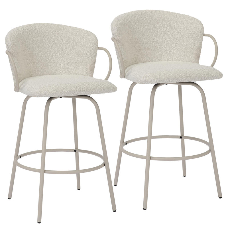 !nspire Kalani 203-995BG 26" Counter Stool w/Swivel - Beige IMAGE 7