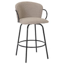 !nspire Kalani 203-995WGY 26" Counter Stool w/Swivel - Warm Grey & Black IMAGE 1