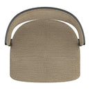 !nspire Kazan 203-904DKB Adjustable Air-Lift Stool - Dark Beige Performance Fabric & Black Metal IMAGE 6