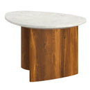 !nspire Lyriq 301-975WAL Coffee Table - Walnut & White IMAGE 3