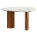 !nspire Lyriq 301-975WAL Coffee Table - Walnut & White IMAGE 4