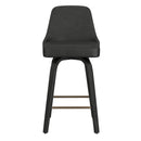 !nspire Oakley 203-887CH 26" Counter Stool w/Swivel - Charcoal & Black IMAGE 5