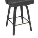 !nspire Oakley 203-887CH 26" Counter Stool w/Swivel - Charcoal & Black IMAGE 6