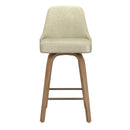 !nspire Oakley 203-887IV 26" Counter Stool w/Swivel - Ivory & Whitewash IMAGE 5