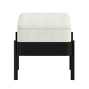!nspire Odell 401-550IV Storage Bench - Ivory & Black IMAGE 4