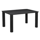 !nspire Sangra 201-751BLKSM 59" Small Rectangular Dining Table - Black IMAGE 1