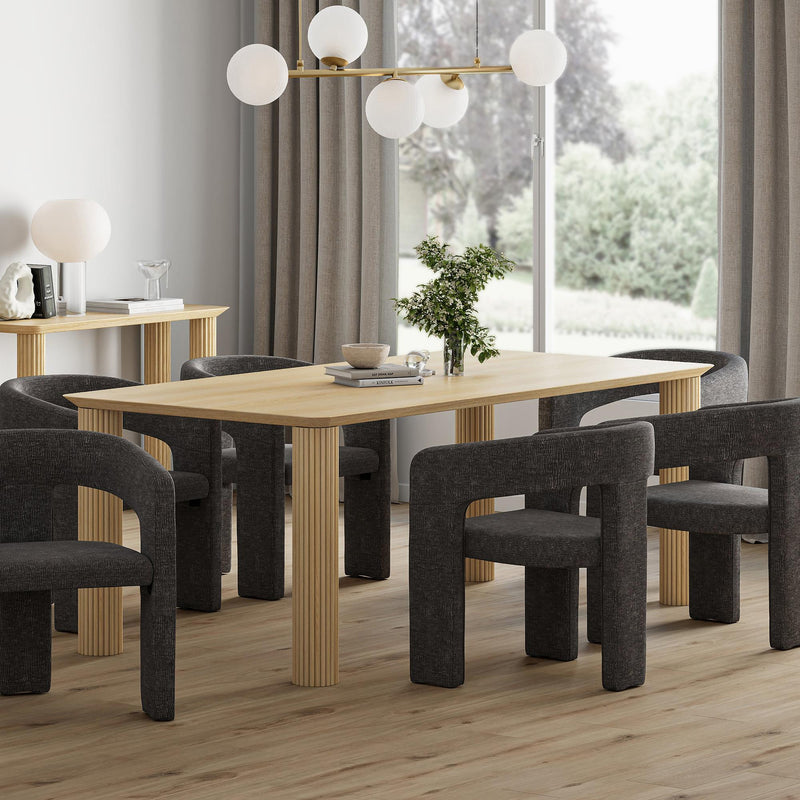 !nspire Sangra 201-751NATLG 79" Large Rectangular Dining Table - Natural IMAGE 2