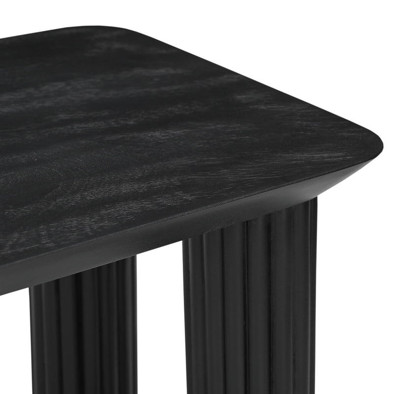 !nspire Sangra/Kazan 207-751BLKSM_904DKB 6 pc Dining Set - Black Table and Bench with Dark Beige Chair IMAGE 3