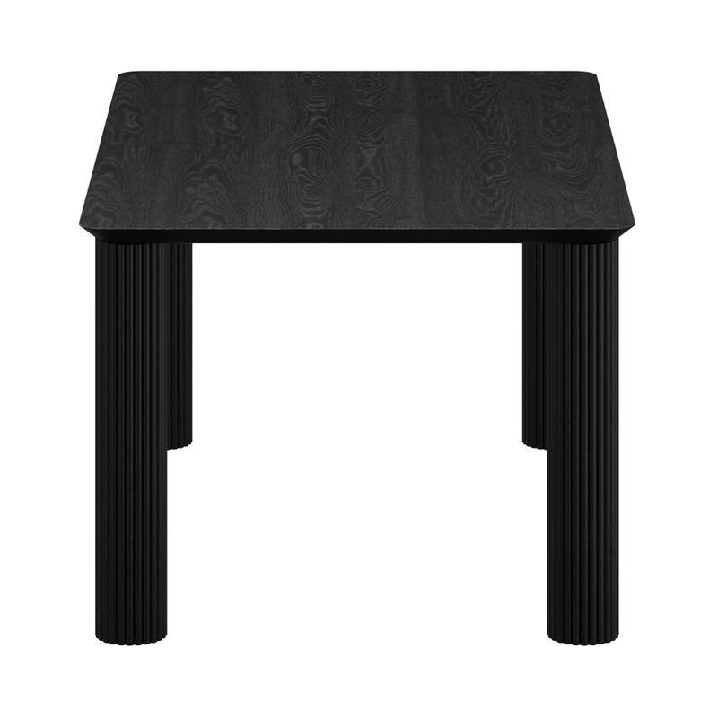 !nspire Sangra/Kazan 207-751BLKSM_904DKB 6 pc Dining Set - Black Table and Bench with Dark Beige Chair IMAGE 4
