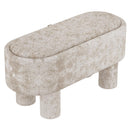 Worldwide Home Furnishings Sezron 402-642BEG Storage Ottoman Bench - Beige IMAGE 4