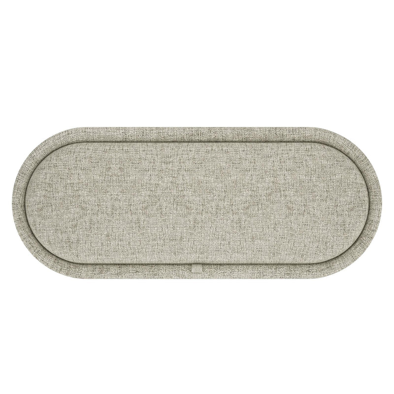 Worldwide Home Furnishings Sezron 402-642WGY Storage Ottoman Bench - Warm Grey IMAGE 6