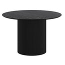 Worldwide Home Furnishings Tovas 201-782BLK Round Dining Table - Black IMAGE 1