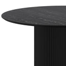 Worldwide Home Furnishings Tovas/Caprese 207-782BLK_269BLK 5 pc Dining Set - Black Table with Black Chair IMAGE 3