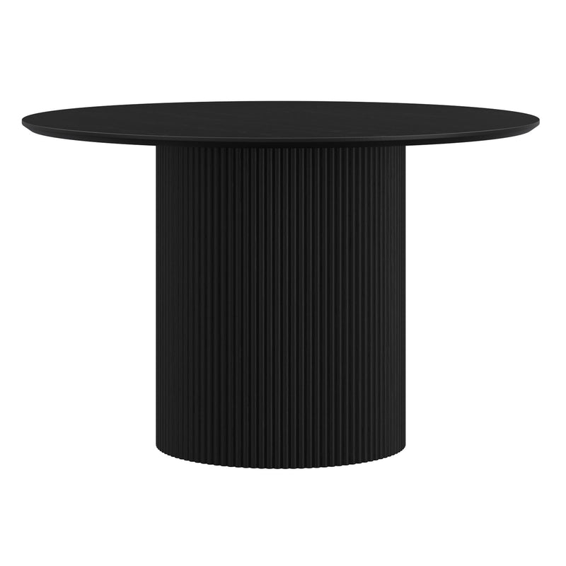Worldwide Home Furnishings Tovas/Caprese 207-782BLK_269BLK 5 pc Dining Set - Black Table with Black Chair IMAGE 5