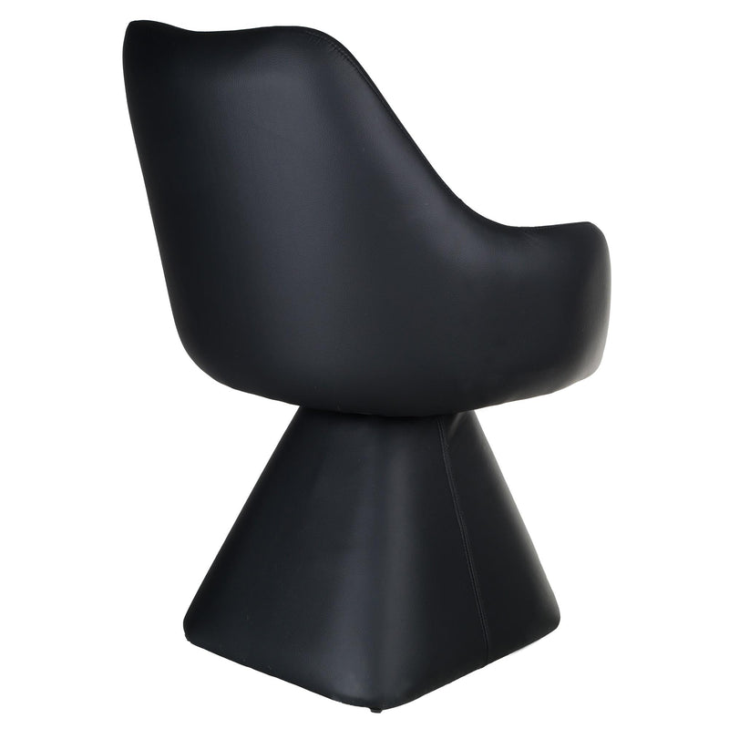 Worldwide Home Furnishings Tovas/Caprese 207-782BLK_269BLK 5 pc Dining Set - Black Table with Black Chair IMAGE 8