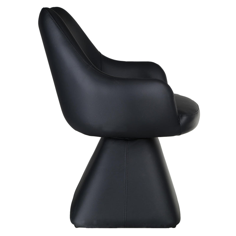 Worldwide Home Furnishings Tovas/Caprese 207-782BLK_269BLK 5 pc Dining Set - Black Table with Black Chair IMAGE 9