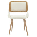 Worldwide Home Furnishings Tovas/Hudson 207-782NAT_582BG 5 pc Dining Set - Natural Table with Beige Chair IMAGE 10