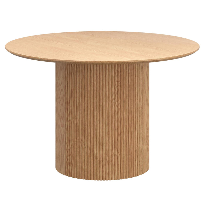 Worldwide Home Furnishings Tovas/Hudson 207-782NAT_582BG 5 pc Dining Set - Natural Table with Beige Chair IMAGE 2