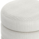 !nspire Willo 402-523IV Round Ottoman - Ivory IMAGE 6