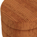 !nspire Willo 402-523RBN Round Ottoman - Rust Brown IMAGE 6