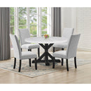  Crown Mark Varley 1320T-54R Genuine Marble Round Dining Table IMAGE 5