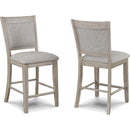  Crown Mark Fulton 2727MB-S-24 Counter Height Chair - White Oak IMAGE 1