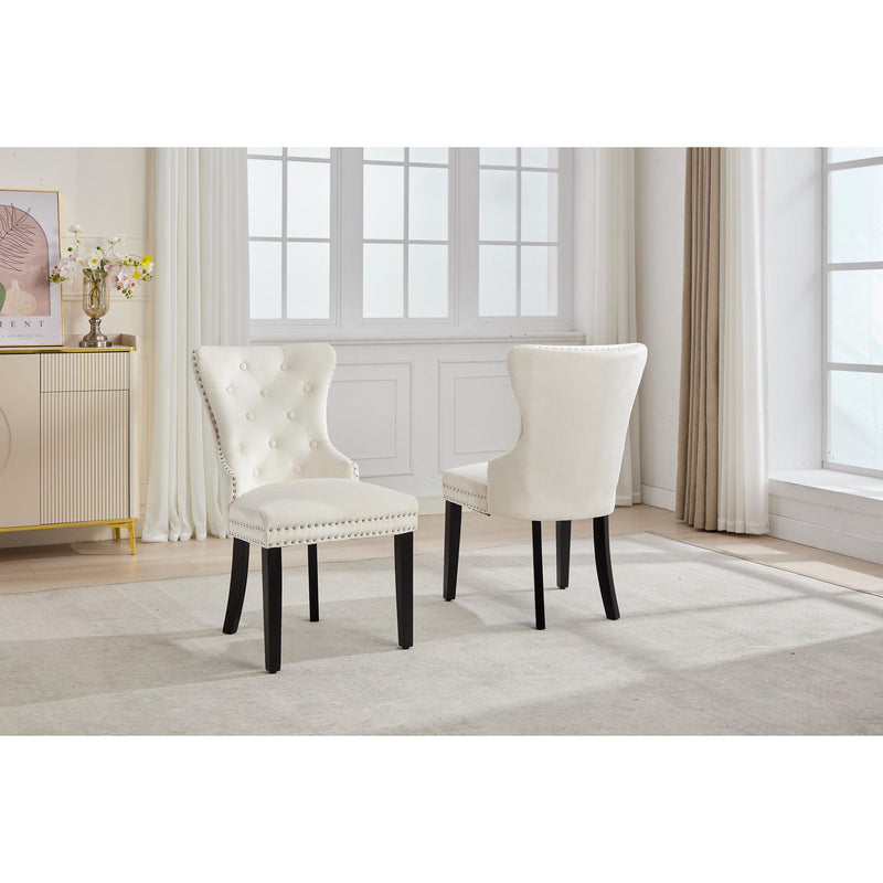  IFDC C-1228 Dining Chair - Creme IMAGE 3