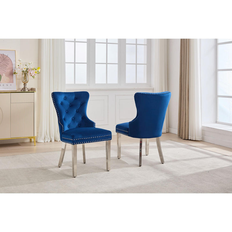  IFDC C-1247 Dining Chair - Blue IMAGE 3