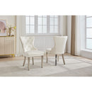  IFDC C-1248 Dining Chair - Cream IMAGE 3
