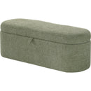  Crown Mark Philipa 4924GR-BENCH Storage Bench - Green Tweed IMAGE 1