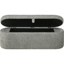  Crown Mark Philipa 4924LG-BENCH Storage Bench - Light Grey Tweed IMAGE 3