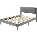  Crown Mark Lucia 5097LG-F Full Bed - Light Grey IMAGE 2