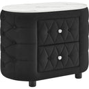  Crown Mark Natalia 5115BK-2 2-Drawer Nightstand - Black IMAGE 1